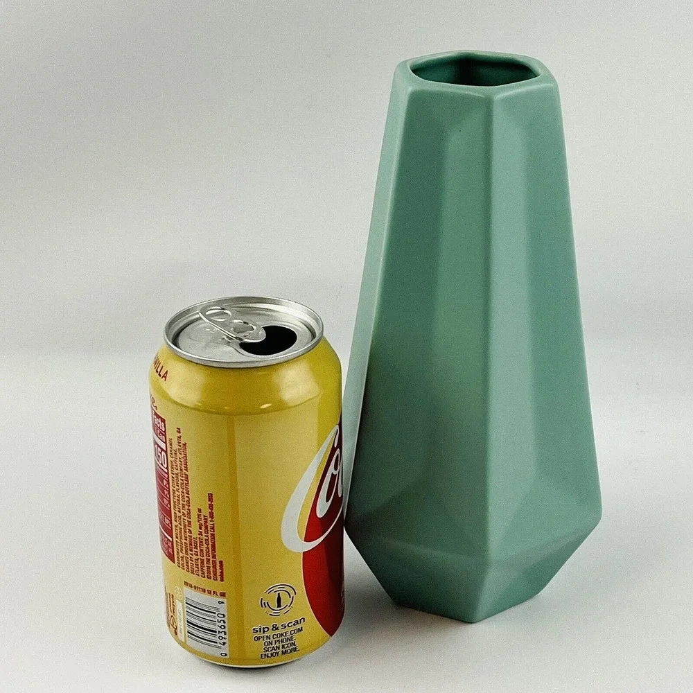 Ikea‎ Livslang Vase Soft Green 3D Hexagon 8
